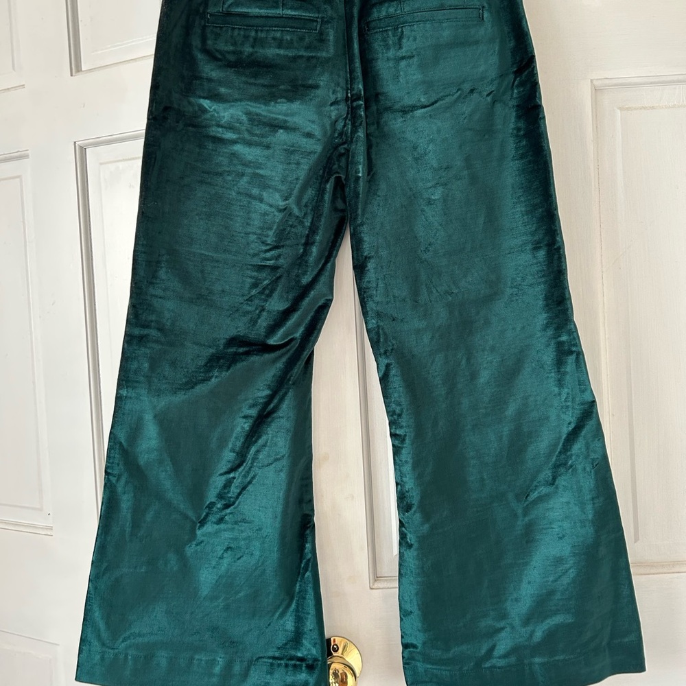 Free People velvety Forest Green Trousers